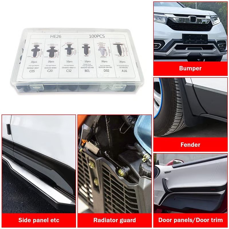 🔥 FLASH SALE: Buy 1 Get 1 FREE! 100-Piece Universal Car Clip Set
