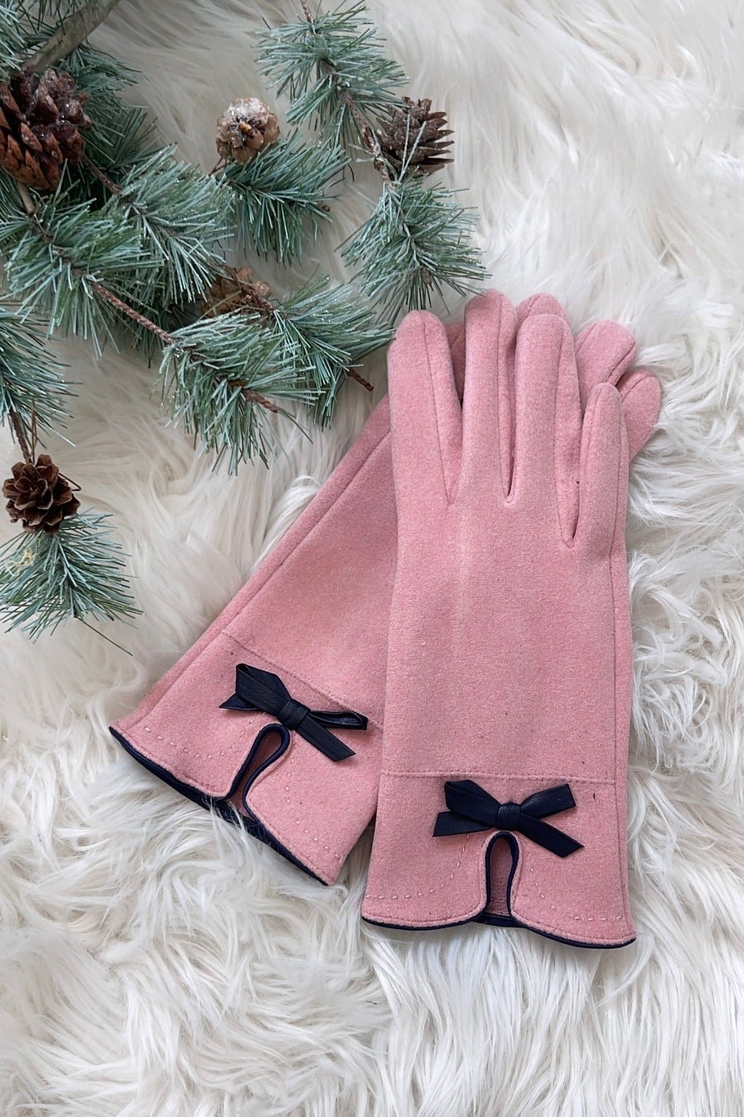 🔥LAST DAY 50% OFF - 🧤Elegant Bowknot Winter Gloves