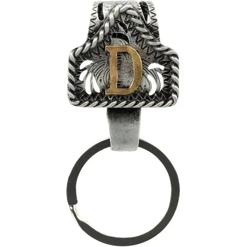 Vintage Letter Keychain