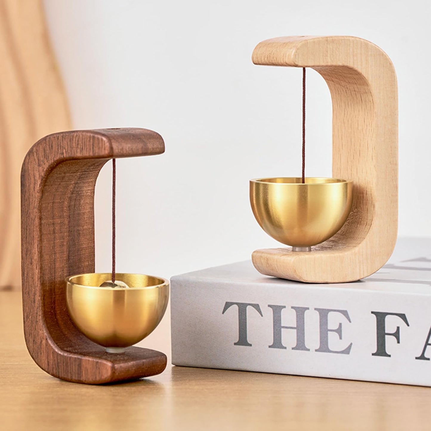🔔 Magnetic Wooden Doorbell for All Materials