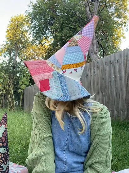 🧙The Quilted Witch Hat | Handcrafted Folk Art Hat