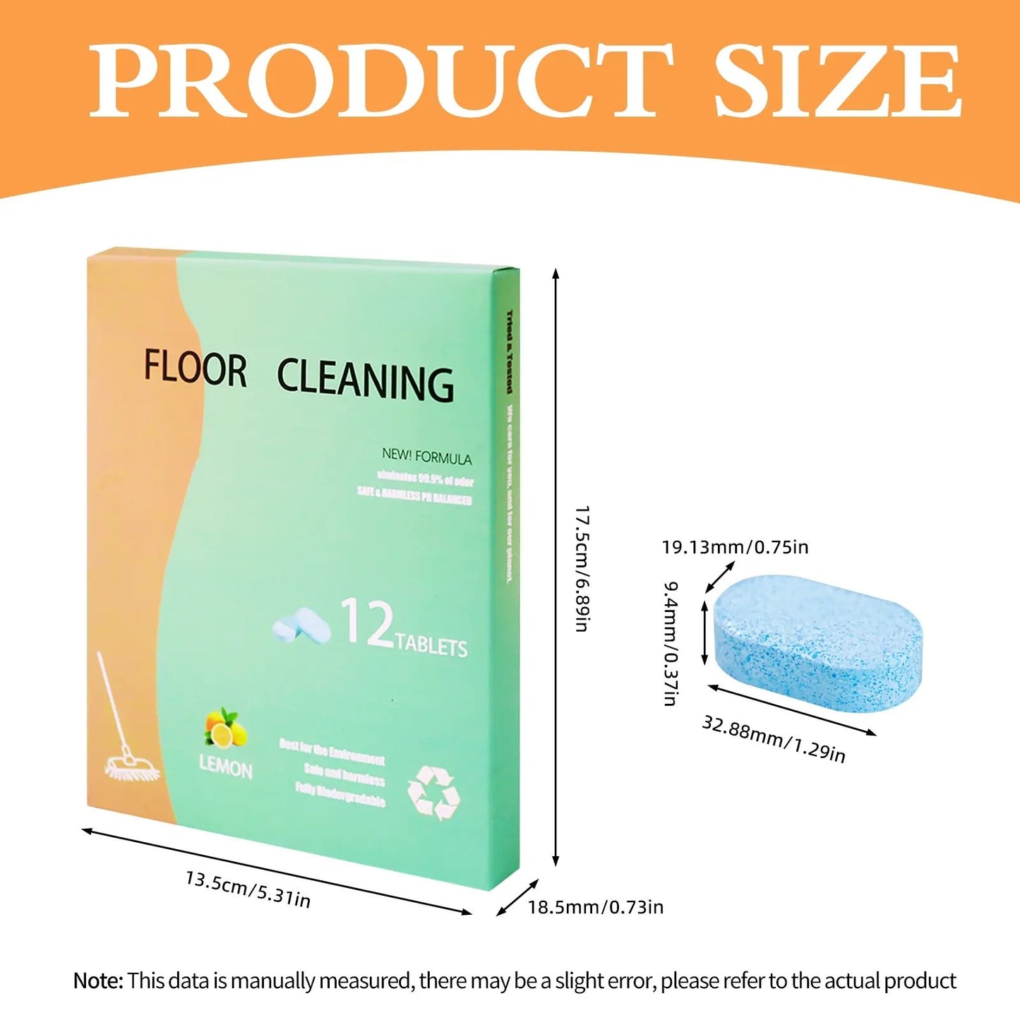 🧼Premium Lemon Floor Cleaning Tablets