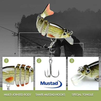 ⚡44% OFF🔥 2'' Lifelike 6-Joint Micro Swimbait | Ultimate Freshwater Lure