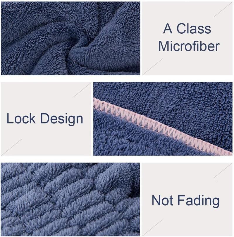 3PC Microfiber Hair Towel Caps