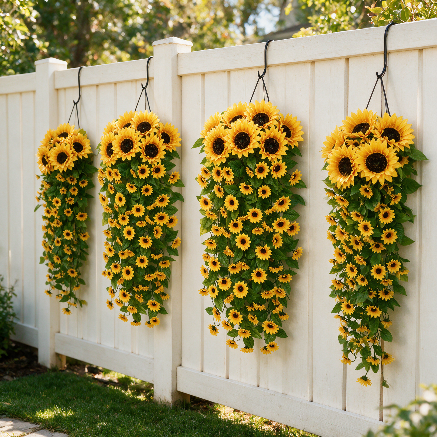 🌻Golden Sunflower Cascade – 88-Bloom Fall Hanging Decor