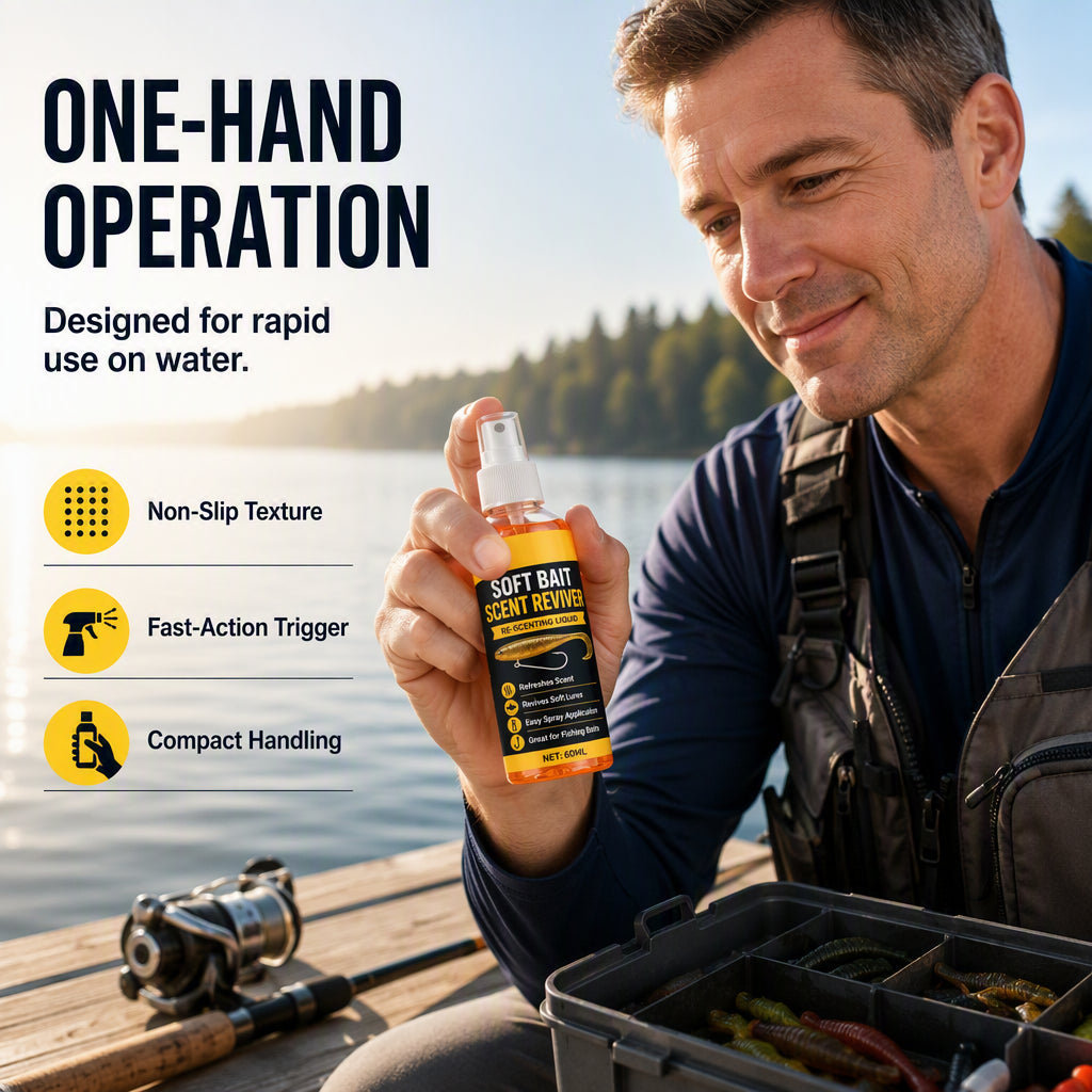 Soft Bait Scent Spray – Instant Fish-Attracting Reviver