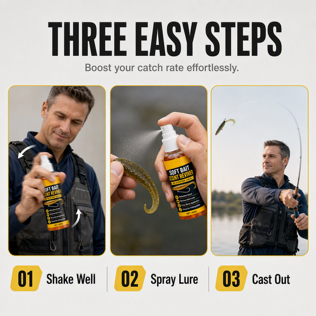 Soft Bait Scent Spray – Instant Fish-Attracting Reviver