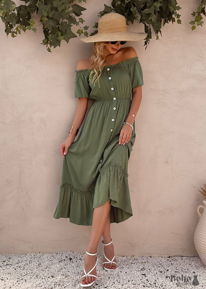 Boho Casual Midi Dress Hallie